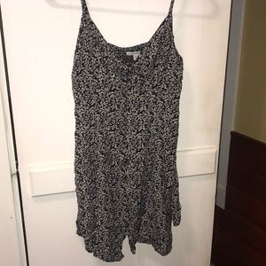 Black and white AE button down dress